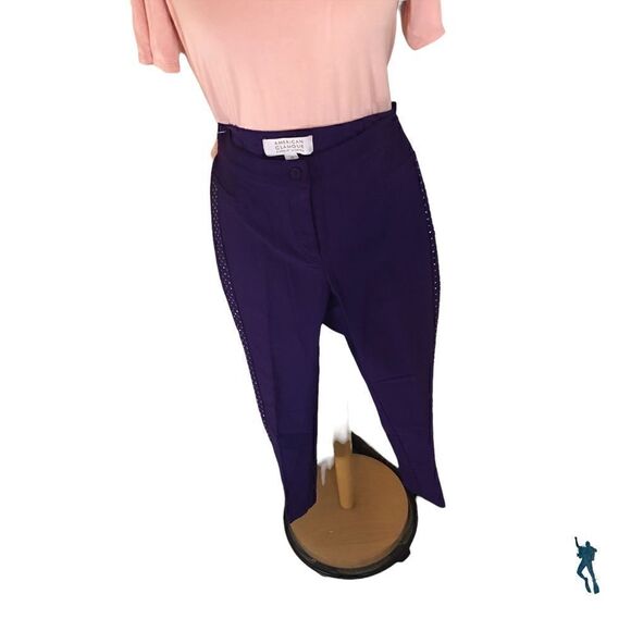 Yay Purple pants with a little Rhinestone in. -BADGLEY MISCHKA- - Picture 1 of 6